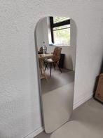 Ovale spiegel / Oval mirror - tan glass, Ophalen, Ovaal, 50 tot 75 cm, 100 tot 150 cm