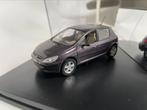 Model Peugeot 307 XT 5 deurs hatchback 2001 paars Norev 1/43, Ophalen of Verzenden, Zo goed als nieuw, Auto, Norev