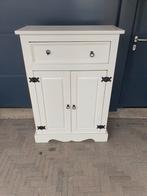 Brocante kast wit, Ophalen, Zo goed als nieuw, Hout, 70 cm of meer