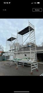 Rolsteiger + uitwijkconsole – topstaat, Doe-het-zelf en Verbouw, Steigers, Ophalen of Verzenden, Zo goed als nieuw, Rolsteiger of Kamersteiger