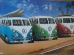 POSTER - VW  Californian Campers ( 3 VW busjes ), Verzamelen, Ophalen, Deurposter of groter, Rechthoekig Liggend, Zo goed als nieuw