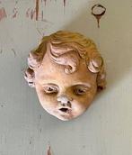Franse muurdecoratie betonnen meisjeshoofd kinderkopje, Ophalen of Verzenden, Zo goed als nieuw