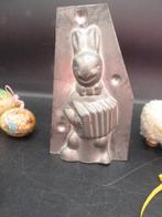 Antieke dubbelzijdige chocoladevorm paashaas, Ophalen of Verzenden