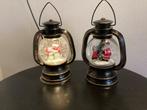 Glitter lantaarn kerstverlichting 20 cm hoog., Ophalen, Zo goed als nieuw