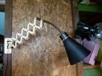 vintage schaarlamp muurlamp metaal, Ophalen, Gebruikt, Metaal, Antiek