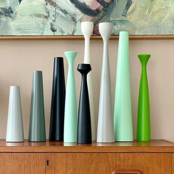 diverse vintage KANDELAREN Deens design teak Scandinavisch beschikbaar voor biedingen