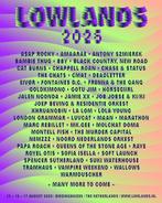 4x Lowlands 2025 kaartjes (ticketmaster overdracht), Drie personen of meer, Meerdaags