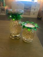 Bath & Body Works Ananas Kaarsenhouders Set, Overige materialen, Ophalen of Verzenden, Zo goed als nieuw, Groen