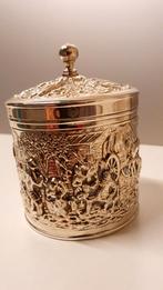 Herbert Hooijkaas verzilverde theebus – Douwe Egberts, Ophalen of Verzenden