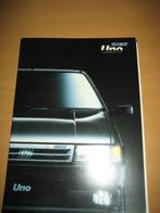 Fiat Uno o.a. Turbo 1993 folder brochure prijslijst, Ophalen, Zo goed als nieuw, Overige merken