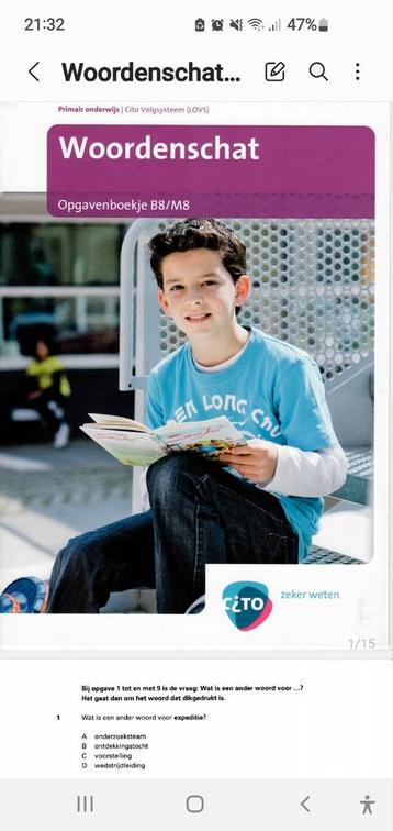 Woordenschat toetsen gr.8  beschikbaar voor biedingen