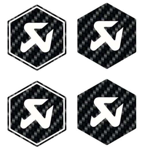 3D Voorkaplogo’s Akrapovič - Piaggio Zip!, Motoren, Accessoires | Stickers, Ophalen of Verzenden