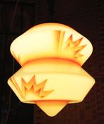 Vintage Art Deco Opaal Design Hanglamp / Jaren 20 - 30, Gebruikt, 50 tot 75 cm, Opaal / Art Deco / Vintage / Thirties / Twenties