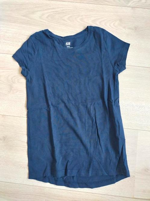 Zgan! Mooi blauw basic shirt van H&M. Mt. 110/116, Kinderen en Baby's, Kinderkleding | Maat 110, Zo goed als nieuw, Meisje, Shirt of Longsleeve
