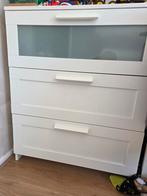 IKEA Kast met 3 Lades, Huis en Inrichting, Kasten | Ladekasten, Zo goed als nieuw, 3 of 4 laden, Minder dan 100 cm, Glas