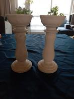 Betonnen kaarsenkandelaars, Huis en Inrichting, Woonaccessoires | Zuilen en Pilaren, Ophalen, Zo goed als nieuw
