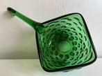Vintage Empoli Italy Hobnail Schaal Smaragdgroen 60’s, Antiek en Kunst, Antiek | Glas en Kristal, Ophalen of Verzenden