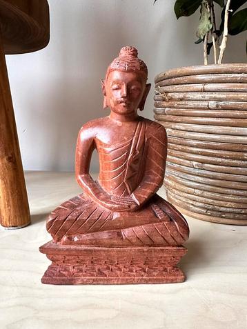 Houten Buddha beeld 