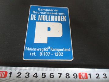 sticker kampeer en recreatiecentrum de molenhoek kamperland* beschikbaar voor biedingen