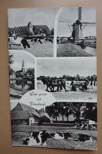 1963 Friesland 5 luik Oldeboorn kerk paard ploegen boerderij, Ophalen, 1960 tot 1980, Gelopen, Friesland