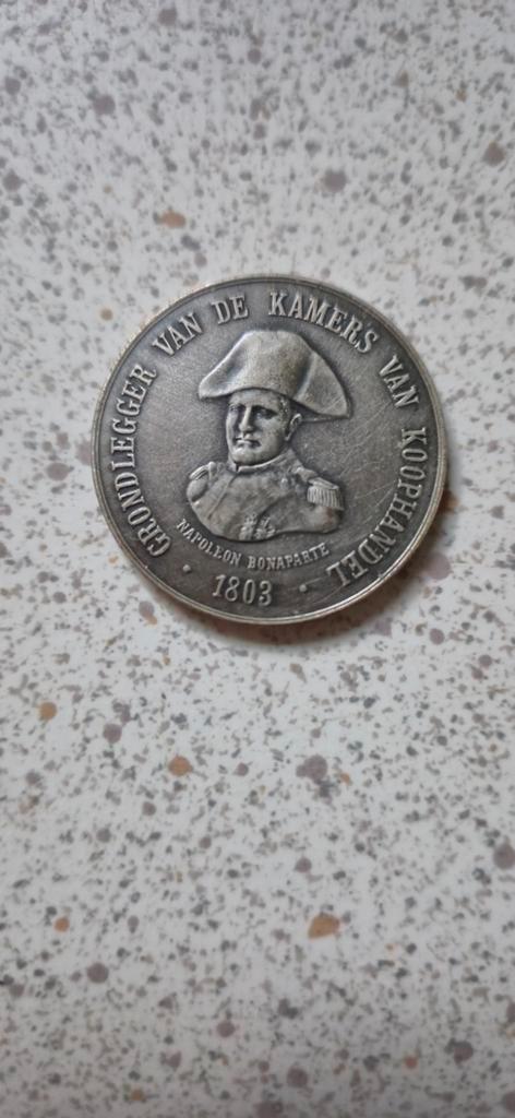 Zilveren herdenkingsmunt Napoleon Bonaparte 1803, Postzegels en Munten, Munten | Europa | Niet-Euromunten, Losse munt, Overige landen