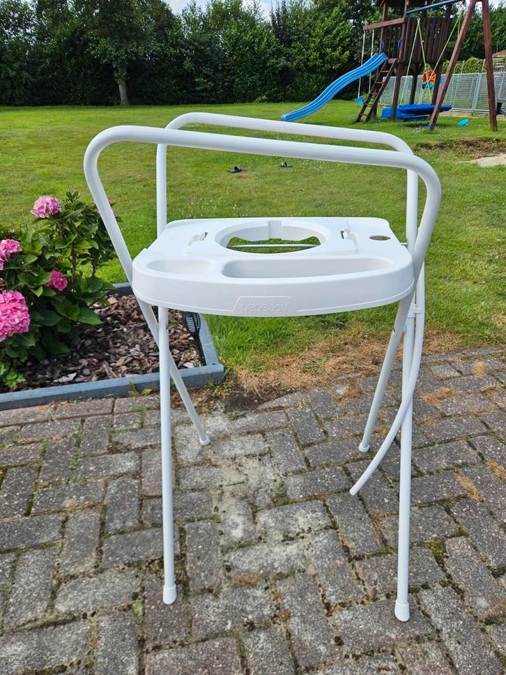 Bebe-Jou Click badstandaard 103cm wit, Kinderen en Baby's, Badjes en Verzorging, Zo goed als nieuw, Badje, Bébé-jou, Standaard