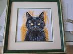 Poes acriel, Antiek en Kunst, Kunst | Schilderijen | Klassiek, Verzenden