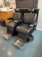 2 x John Barber Sons NEW SCHOOL PREMIUM barber chair, Ophalen, Overige materialen, Twee, Zwart