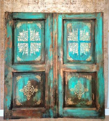 Vintage look deuren/ India Ibiza wanddecoratie  beschikbaar voor biedingen