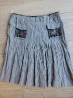 Rok onderkniel.67cm Stroke L  grijs viscose/wol 1xGedragen., Kleding | Dames, Rokken, Maat 42/44 (L), Nieuw, Ophalen of Verzenden