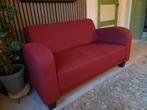 Donkerrode stoffen bank, Huis en Inrichting, Ophalen, 150 tot 200 cm, Tweepersoons, 75 tot 100 cm