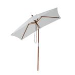 Parasol ecru/creme kleur knikbaar, Ophalen, Zo goed als nieuw, 2 tot 3 meter, Kantelbaar