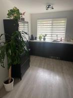 Complete keuken met Bauknecht, Siemens en Smegg apparatuur, Ophalen, Gebruikt, Bruin, Hoekkeuken