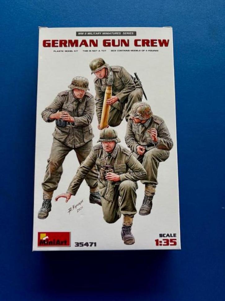 MiniArt	35471	german gun crew	1/35, Hobby en Vrije tijd, Modelbouw | Figuren en Diorama's, Nieuw, 1:35 tot 1:50, Ophalen of Verzenden