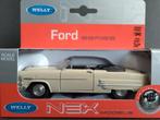 Ford Crestline Sunliner 1953 white 1:36 Welly Pol, Nieuw, Auto, Verzenden