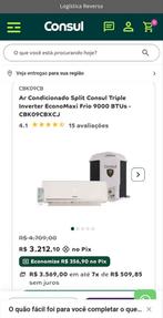 Consul airco split zo goed als nieuw 9000 BTU's, Ophalen, Zo goed als nieuw, Mobiele airco, 3 snelheden of meer