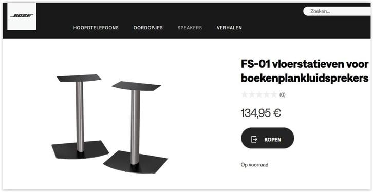 Bose FS-01 vloerstatieven voor boekenplankluidsprekers, Audio, Tv en Foto, Luidsprekers, Zo goed als nieuw, Overige typen, Minder dan 60 watt