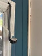 Metalen Waxinelicht Houder Zwart, Huis en Inrichting, Gebruikt, Zwart, Ophalen of Verzenden, Metaal