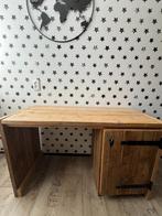 Buro van steigerhout 120x50x73 hoog + bed, Ophalen, Zo goed als nieuw, Minder dan 140 cm, 100 cm of meer