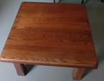 Donker eiken salontafel, Huis en Inrichting, Tafels | Salontafels, Ophalen, 100 tot 150 cm, 50 tot 100 cm, Zo goed als nieuw