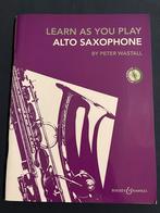 Alt saxofoon - learn as you play boek, Muziek en Instrumenten, Bladmuziek, Ophalen of Verzenden, Saxofoon, Zo goed als nieuw