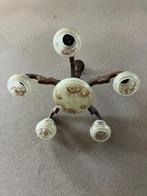 Brocante / vintage hanglamp met glazen bollen (decoratief), Ophalen
