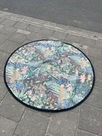 Handgeweven vloerkleed (140 cm) jungle, Rond, Ophalen of Verzenden, Zo goed als nieuw, Jungle