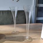 2 kristallen cocktail glazen geslepen glas, Antiek en Kunst, Antiek | Glas en Kristal, Ophalen of Verzenden