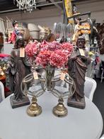 2 x mooie grote beelden jezus en maria 125.00 euro p.s, Antiek en Kunst, Antiek | Religie, Ophalen of Verzenden