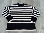 ZARA dames zwart wit gestreept sweater trui mt L, Ophalen of Verzenden, Zo goed als nieuw, Maat 42/44 (L), Zwart