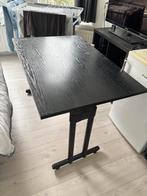 Zwart bureau 120x80cm, Huis en Inrichting, Bureaus, Ophalen, Gebruikt, Bureau