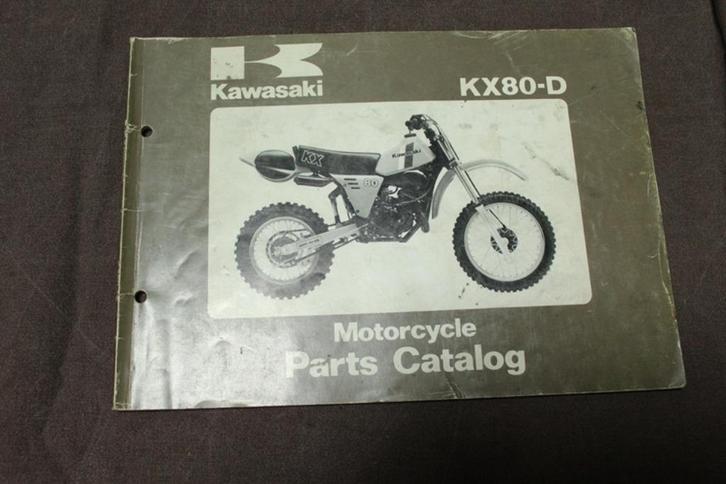 Kawasaki KX80-D 1981 motorcycle parts catalog KX 80 D2, Motoren, Handleidingen en Instructieboekjes, Kawasaki, Ophalen of Verzenden