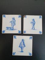 3 oude wandtegels, Antiek en Kunst, Antiek | Wandborden en Tegels, Ophalen