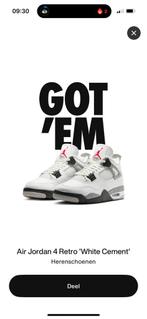 Nike Air Jordan 4 white cement 46 (2025), Kleding | Heren, Schoenen, Wit, Nieuw, Ophalen of Verzenden, Sneakers of Gympen